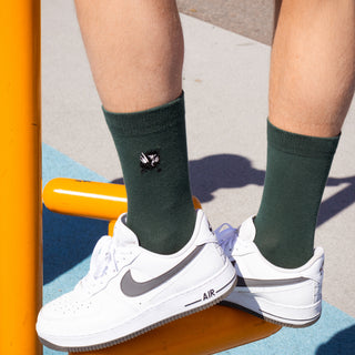Stinky's Getaway Embroidery Men Socks