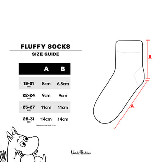 Moomintroll Fluffy Kids Socks