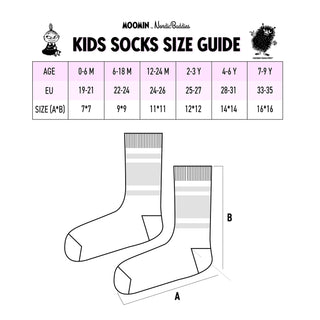 Moomintroll Baby Socks, Double Pack