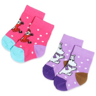 Moomintroll and Little My Baby Socks, Double Pack