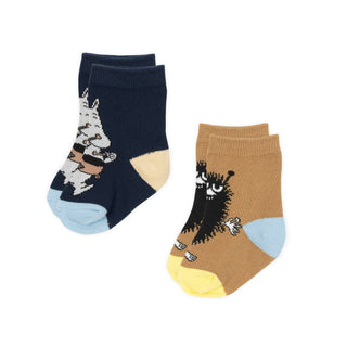 Stinky & Moomintroll Baby Socks, Double Pack