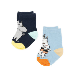Moomintroll Baby Socks, Double Pack