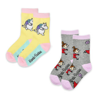 Moomintroll And Little My Kids Socks, Double Pack
