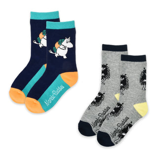 Moomintroll And Stinky Kids Socks, Double Pack