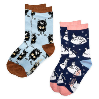 Moomintroll & Stinky Kids Socks, Double Pack
