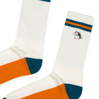 Moomintroll Embroidery Men Socks