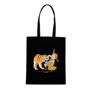 Pippi And The Tiger Tote Bag