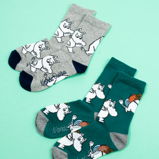Moomintroll Kids Socks, Double Pack