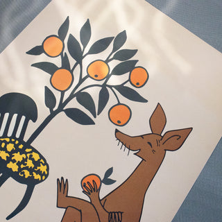 Sniffs Oranges Poster