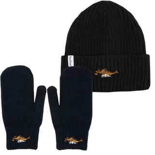 Pippi Beanie and Mittens Combo - Black