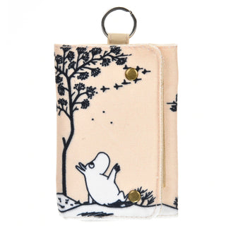 Moomintroll Under The Tree Canvas Wallet - Beige