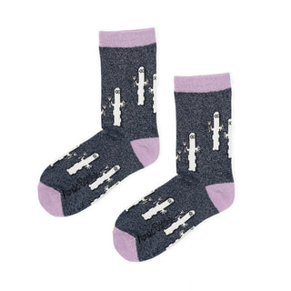 Hattifatteners Glitter Women's Socks - Blue Glitter