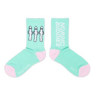 Hattifatteners Women's Retro Socks - Turquoise