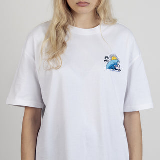 Hattifatteners Surf Trip T-Shirt Unisex - White