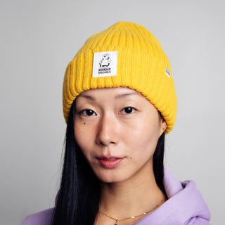 The Canine Kalevala Winter Hat Beanie Adult - Yellow