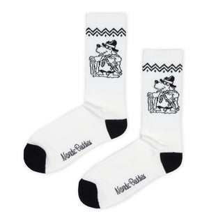 Mauri Kunnas The Canine Kalevala Men Socks - White