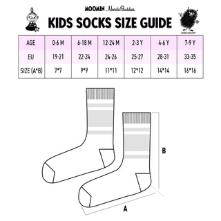 Little My Kids Socks - Grey & Pink