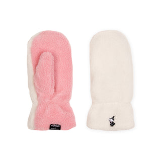 Little My Fluffy Mittens Adult - White/Light Pink