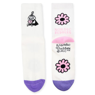 Little My's Flower Women’s Retro Socks - White