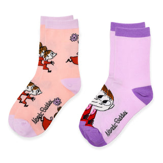 Kids Double Pack Little My Socks - Light Peach And Lilac