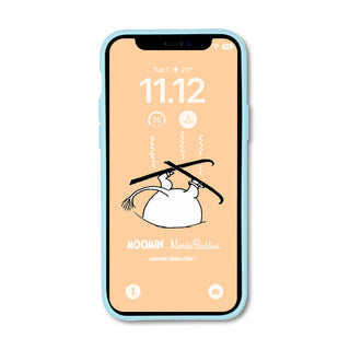 Moomintroll's Tail iPhone Case Biodegradeable - Light Blue