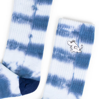 Moomintroll Tie Dye Men Socks - Blue