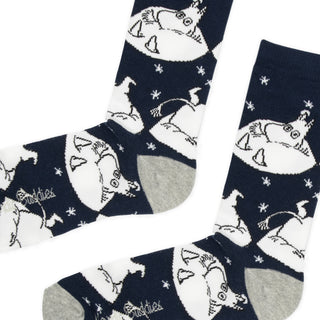 Moomin Snowdrift Men's Socks - Navy