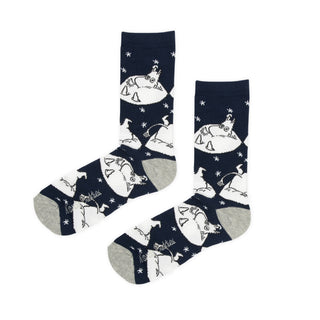 Moomin Snowdrift Men's Socks - Navy