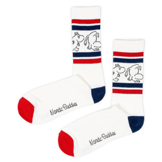 Moomintroll Men Retro Socks - White