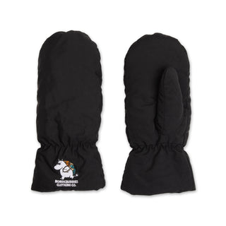 Moomintroll Puffer Mittens and Nylon Cap Combo - Black