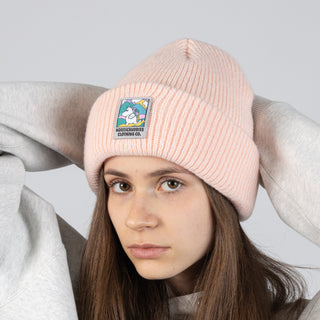 Moomintroll Winter Hat Beanie Adult - Light Pink