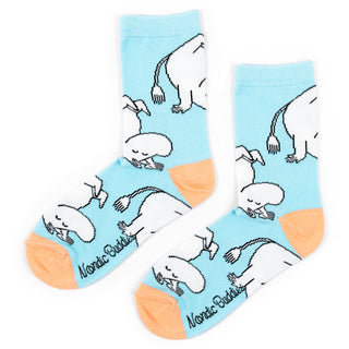 Moomintroll Happiness Women´s Socks - Light Blue