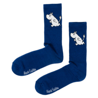 Moomintroll Running Mens Sport Socks - Navy Blue