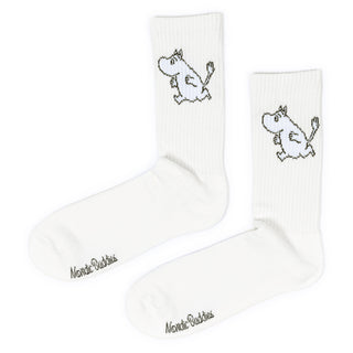 Moomintroll Running Mens Sport Socks - White