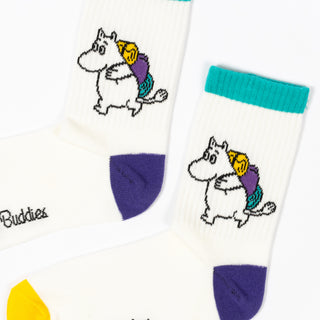 Moomintroll Camping Women's Retro Socks - White