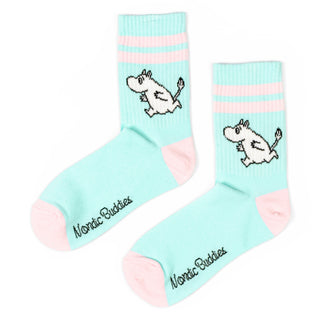 Moomintroll Women's Retro Socks - Light Blue