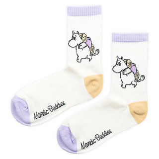 Moomintroll Camping Women's Retro Socks - White