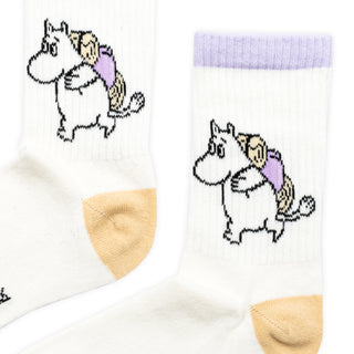 Moomintroll Camping Women's Retro Socks - White