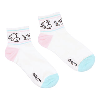 Moomintroll Women's Retro Ankle Socks - White