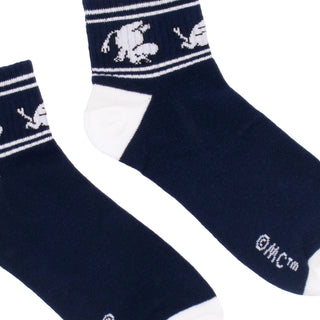 Moomintroll Running Retro Ankle Men Socks - Navy