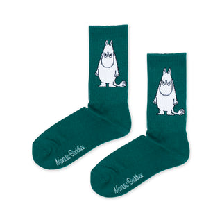 Moomintroll Angry Retro Men Socks - Green