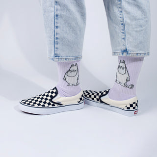 Moomintroll Angry Women's Retro Socks - Lilac