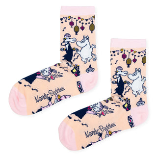 Moomin Party Women´s Socks - Light Peach