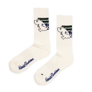 Moomintroll Active Socks and Beanie Combo - Green & White