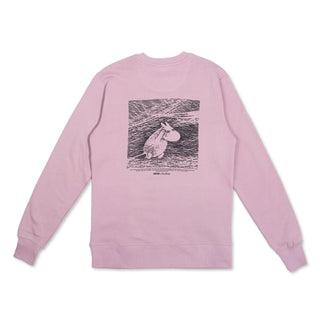 Crewneck College Moomintroll - Light pink