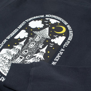 Organic Premium Hoodie Moominhouse - Navy