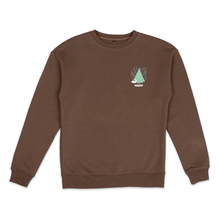 Moomintroll Camping Crewneck College Unisex - Brown