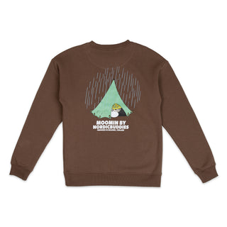 Moomintroll Camping Crewneck College Unisex - Brown