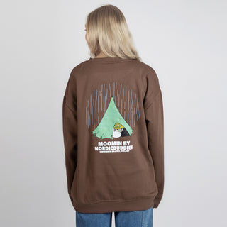 Moomintroll Camping Crewneck College Unisex - Brown