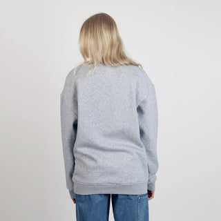 Moomintroll's Flower Crewneck College Unisex - Light Grey